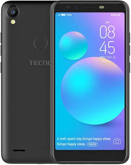 TECNO Pop 1s Midnight Black Image.