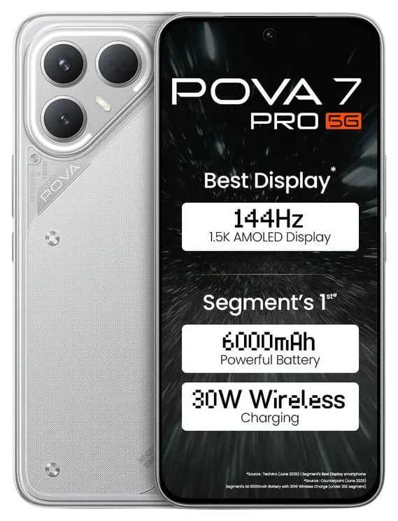Tecno Pova 7 Pro 5G Dynamic Grey Official.