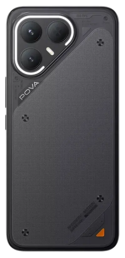 Tecno Pova 7 Pro 5G Geek Black Back Image.