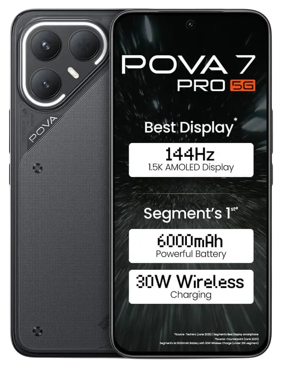 Tecno Pova 7 Pro 5G Geek Black Official.