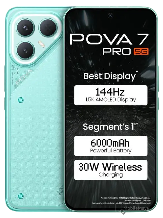 Tecno Pova 7 Pro 5G Neon Cyan Official
