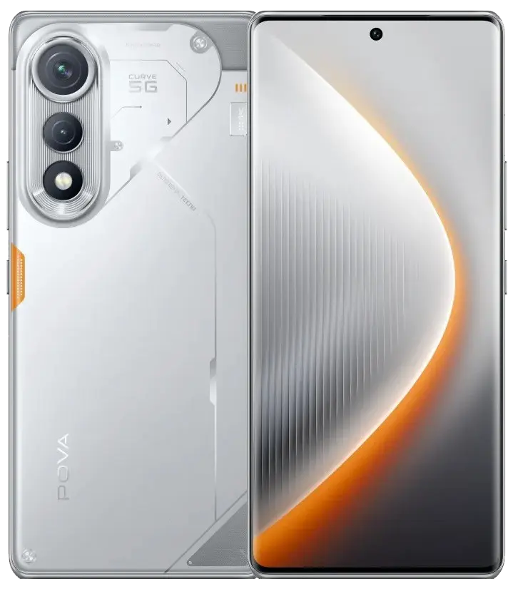Tecno Pova Curve 5G Magic Silver Image.