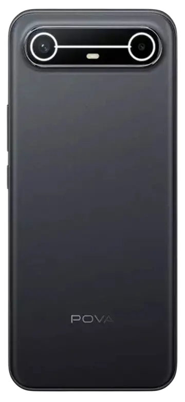 Tecno Pova Slim 5G Cool Black Back Image.