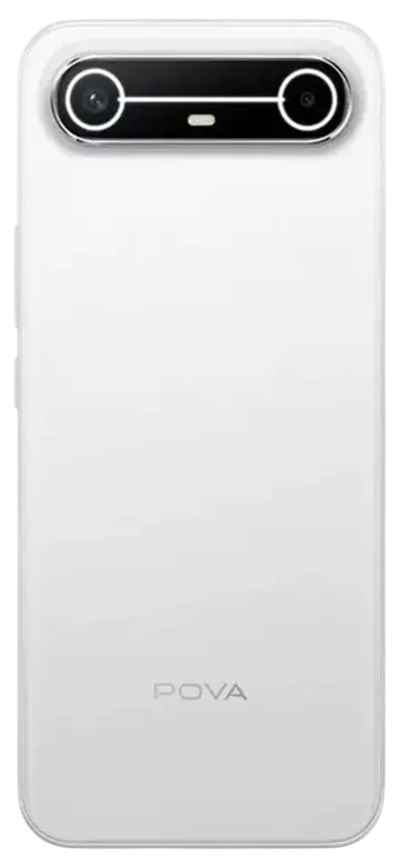 Tecno Pova Slim 5G Slim White Back Image.