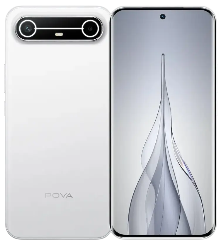 Tecno Pova Slim 5G Slim White Image.