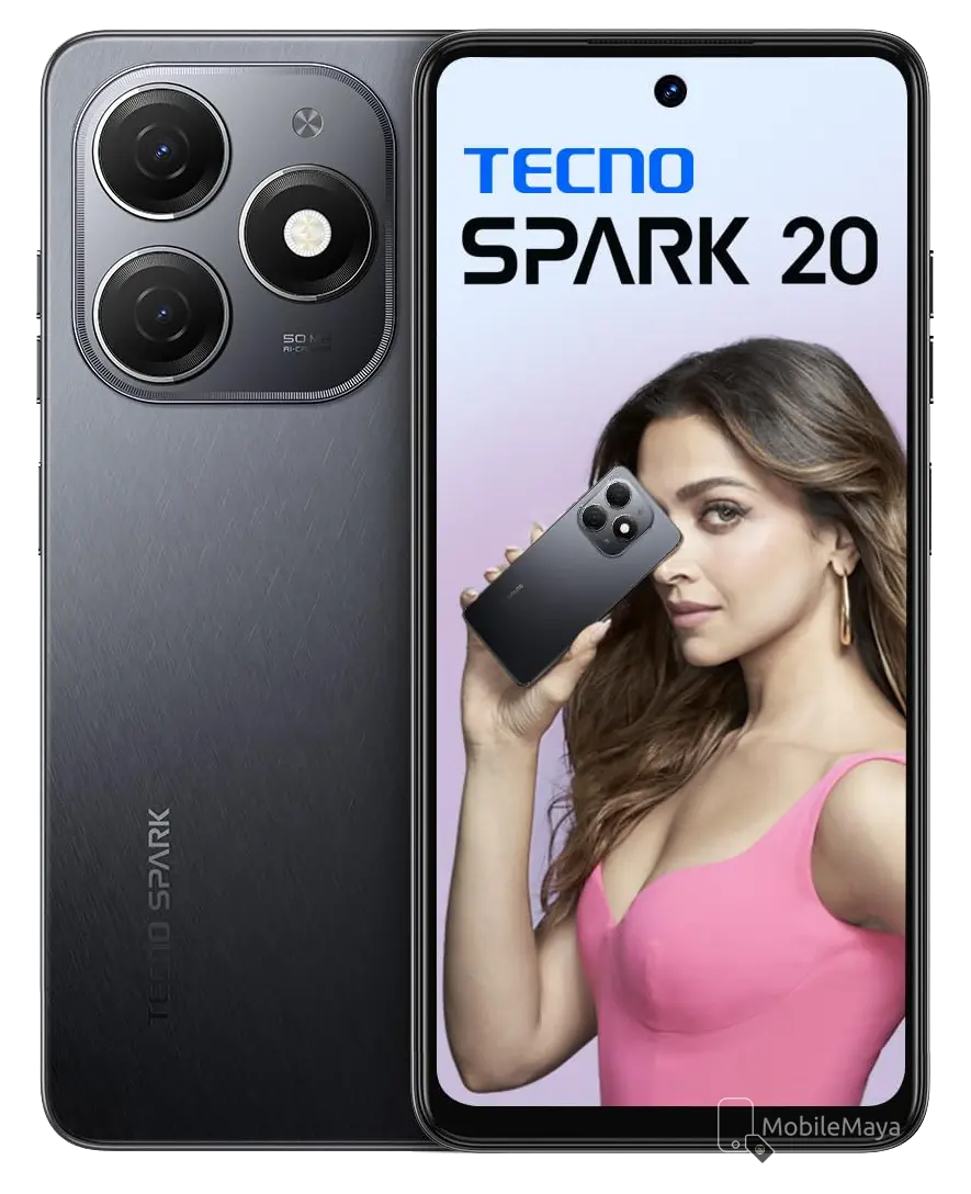 Tecno Spark 20 Gravity Black color