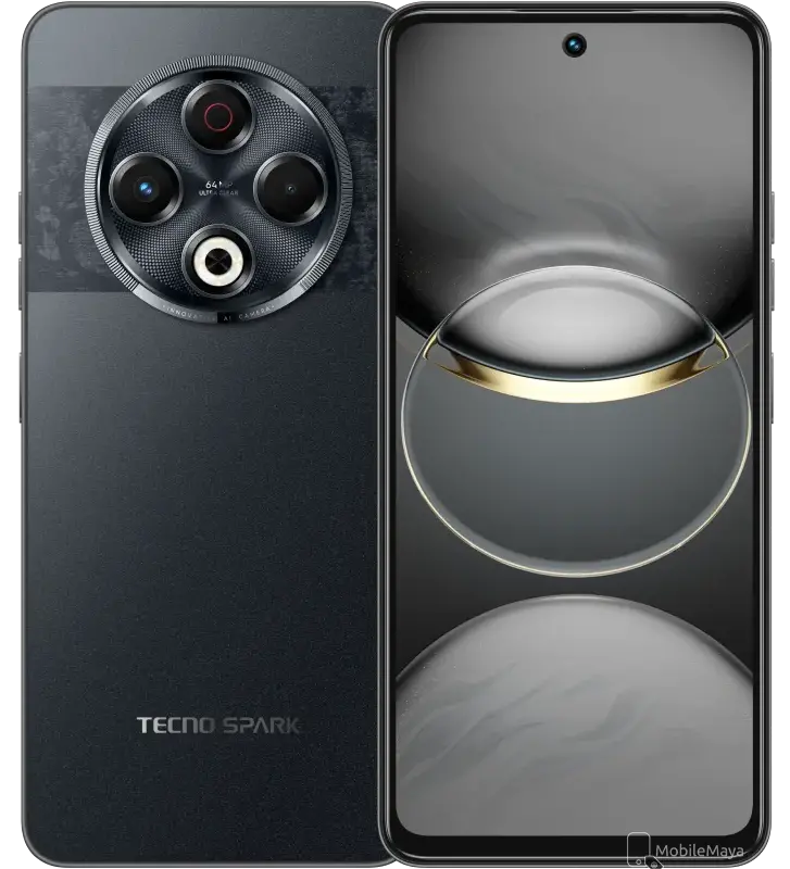 Tecno Spark 30C black color image