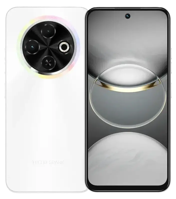 Tecno Spark 30C white color image