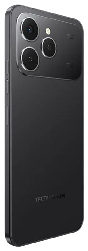 Tecno Spark 40 4G Ink Black Back Side Image.