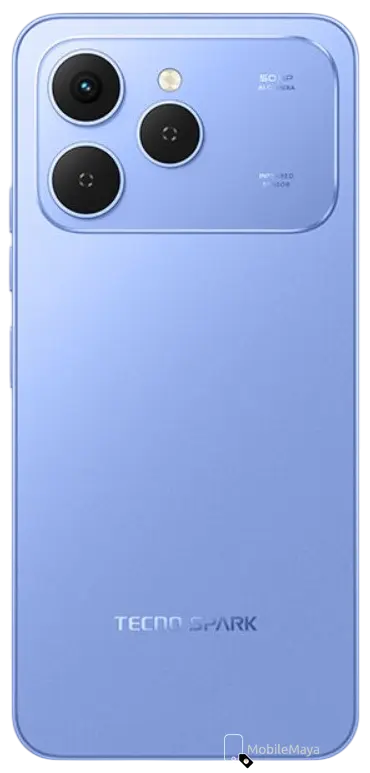 Tecno Spark 40 4G Mirage Blue Back Image.