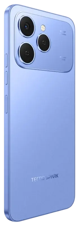 Tecno Spark 40 4G Mirage Blue Back Side Image.