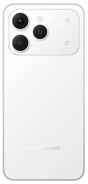 Tecno Spark 40 4G Veil White Back Image.