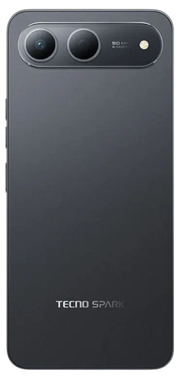 Tecno Spark 40 5G Ink Black Back Side Image.