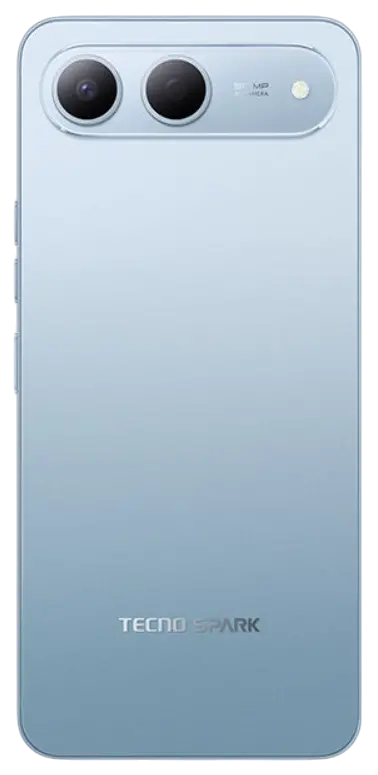 Tecno Spark 40 5G Sky Blue Back Side Image.