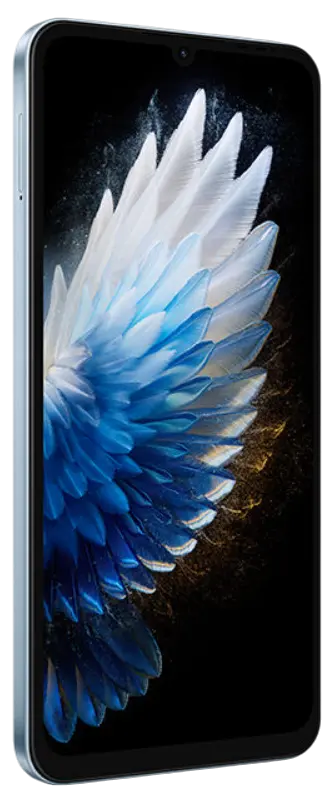 Tecno Spark 40 5G Sky Blue Left Side Image.