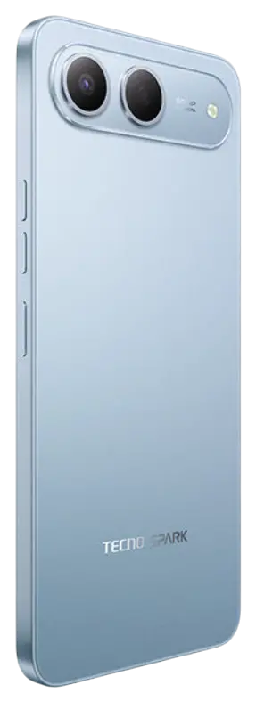 Tecno Spark 40 5G Sky Blue Right Side Image.
