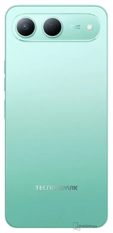 Tecno Spark 40 5G Turquoise Green  Back Side Image.