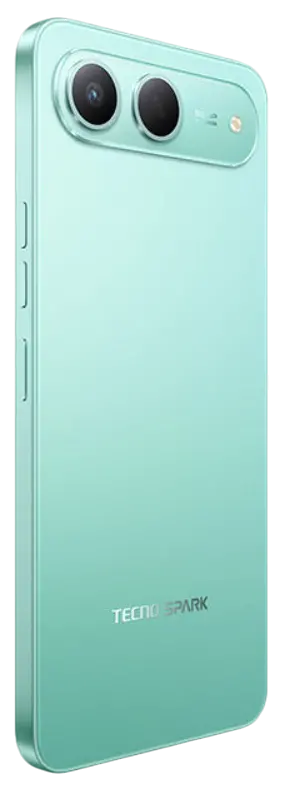 Tecno Spark 40 5G Turquoise Green Right Side Image.