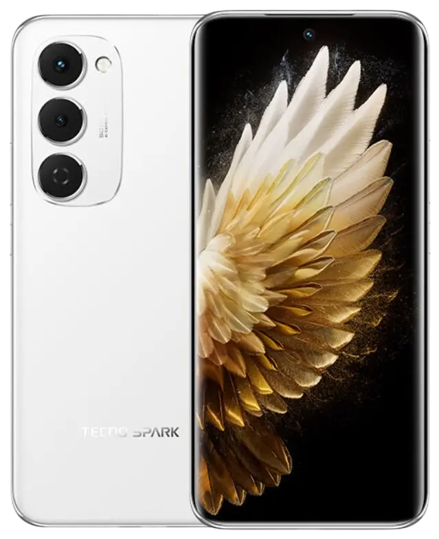 Tecno Spark 40 Pro Plus 4G Aurora White Official.