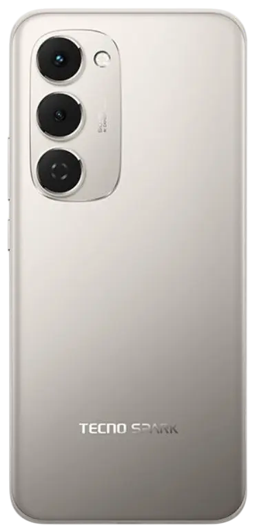 Tecno Spark 40 Pro Plus 4G Moon Titanium Back Image.
