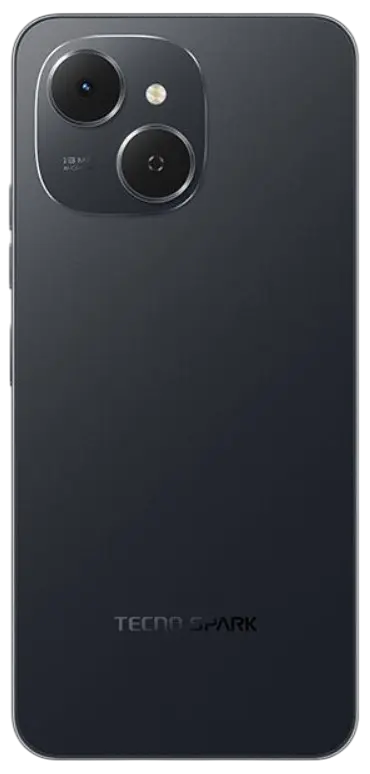 Tecno Spark 40C 4G Ink Black Back Image.