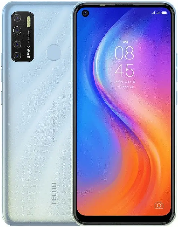 Tecno Spark 5 Pro Cloud White Official Image.