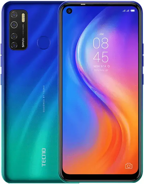 Tecno Spark 5 Pro Seabed Blue Official Image.