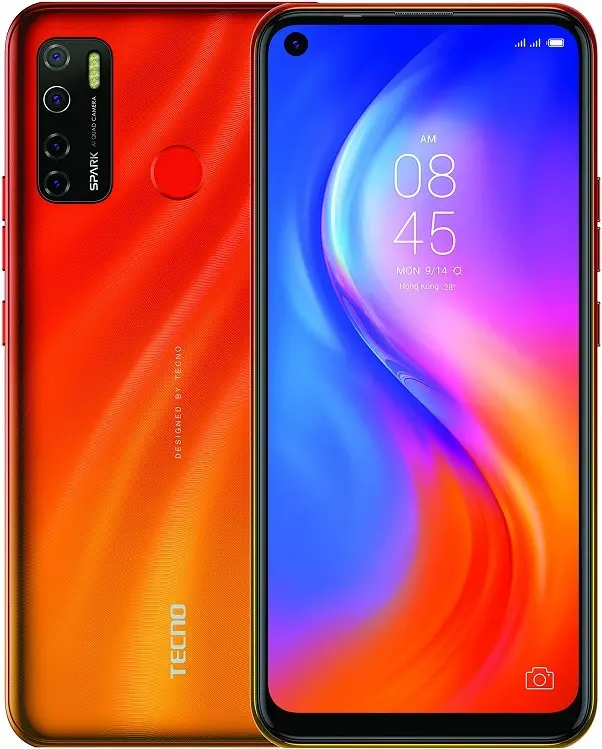 Tecno Spark 5 Pro Spark Orange Official Image.