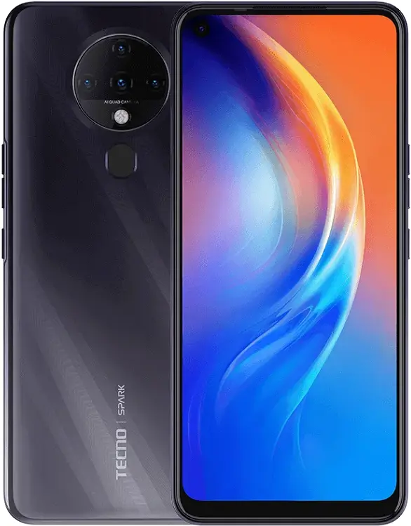 Tecno Spark 6 Comet Black Official Image.