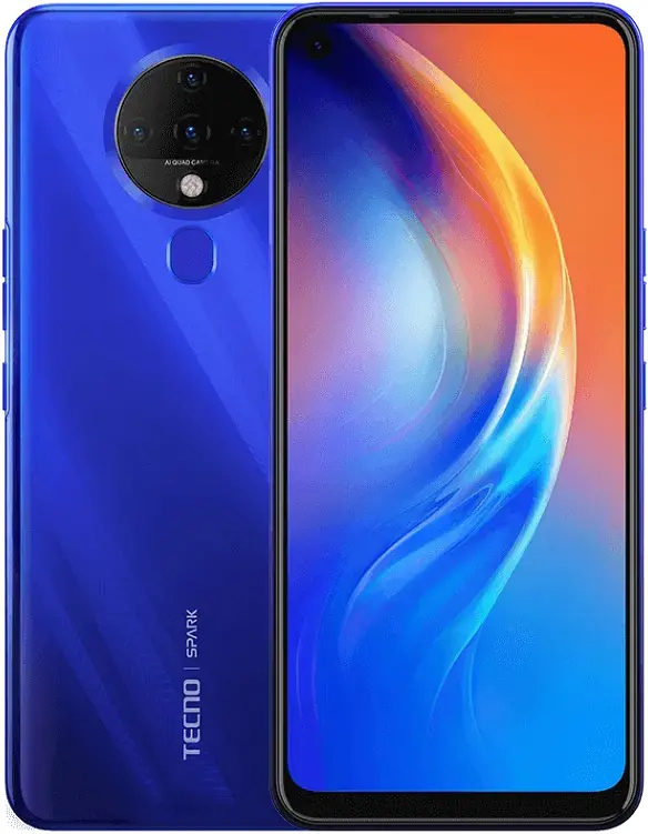 Tecno Spark 6 Ocean Blue Official Image.