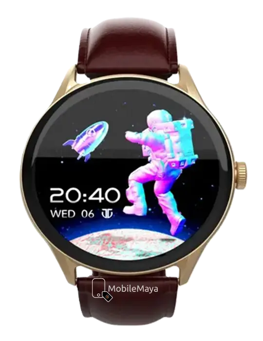 Titan Evoke Bluetooth Calling Leather Strap Smart Watch front side