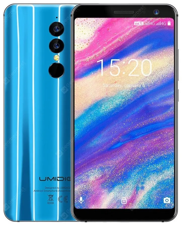 Umidigi A1 Pro Icy Blue Image.