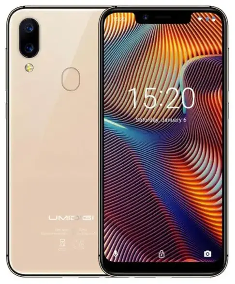 UMIDIGI A3 Gold Image.