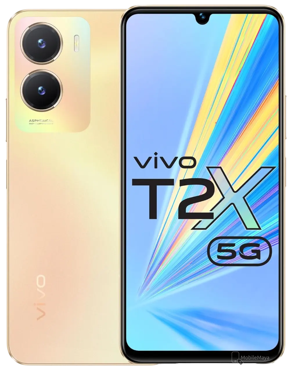 Vivo T2x Aurora Gold Official