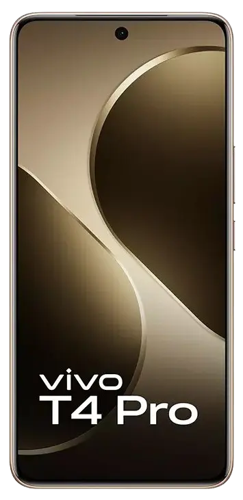 Vivo T4 Pro 5G Blaze Gold Front Image.