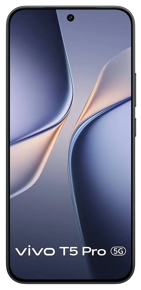 Vivo T5 Pro 5G Cosmic Black Front Side Image