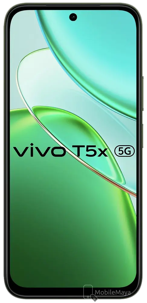 Vivo T5x Cyber Green Front Side Image