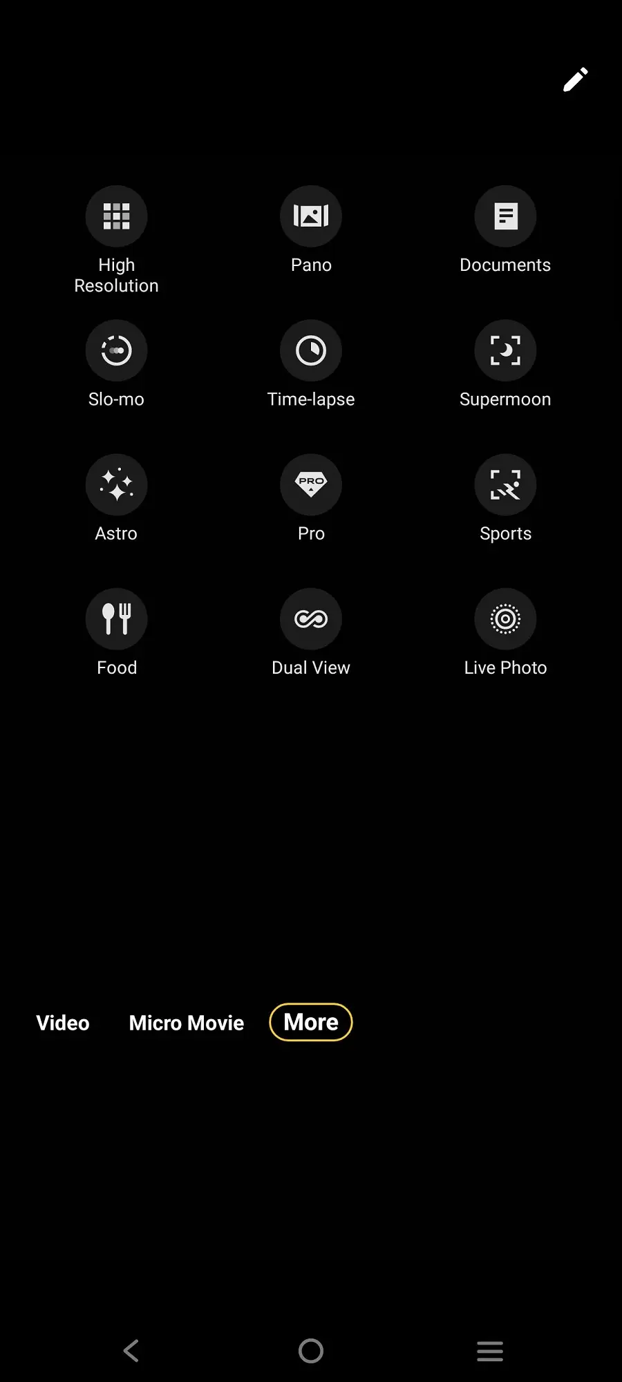 Vivo V29 Camera Modes Image.