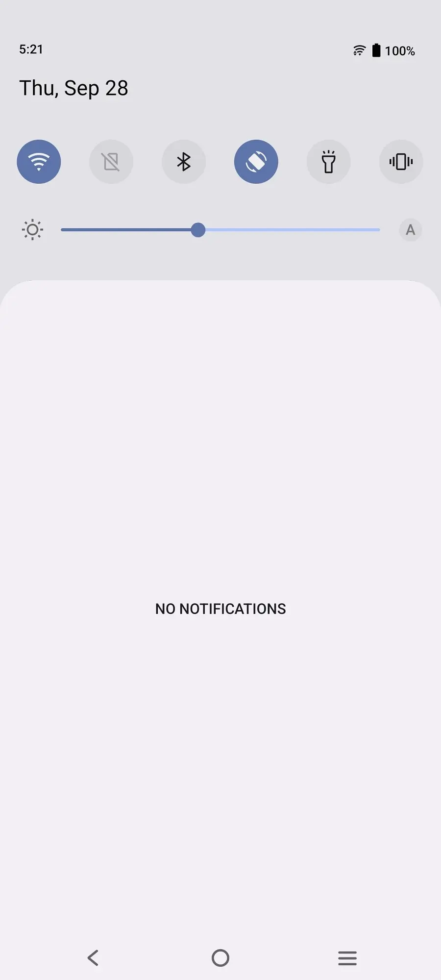 Vivo V29 Notification Panel Image.