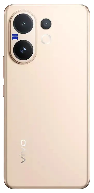Vivo V60 5G Auspicious Gold Back Image.