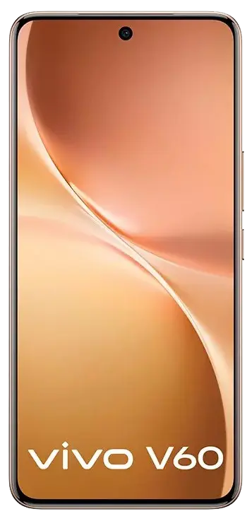 Vivo V60 5G Auspicious Gold Front Image.