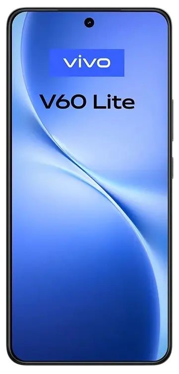 Vivo V60 Lite 4G Black Front Image.