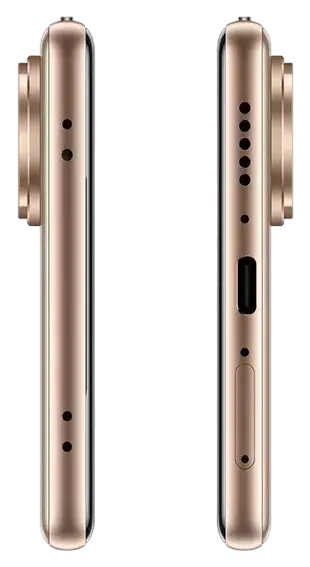 Vivo V60e 5G Noble Gold Charging Port Image.