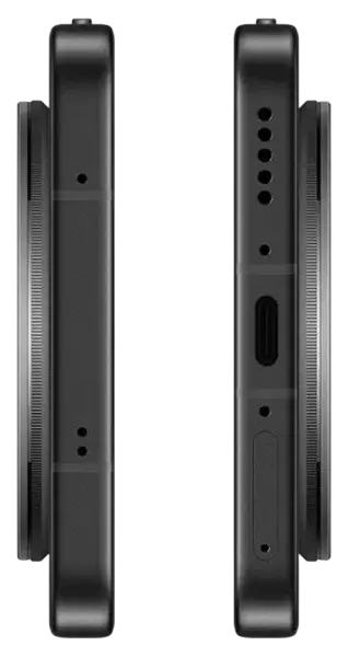 Vivo X200T 5G Stellar Black Charging Port Image.