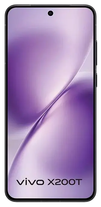 Vivo X200T 5G Stellar Black Front Side Image.