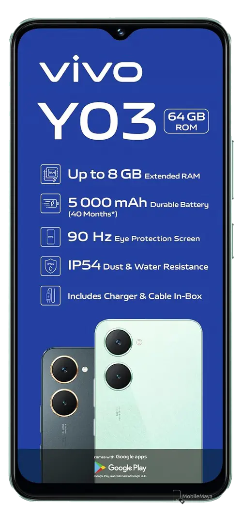 Vivo Y03 Display Side.
