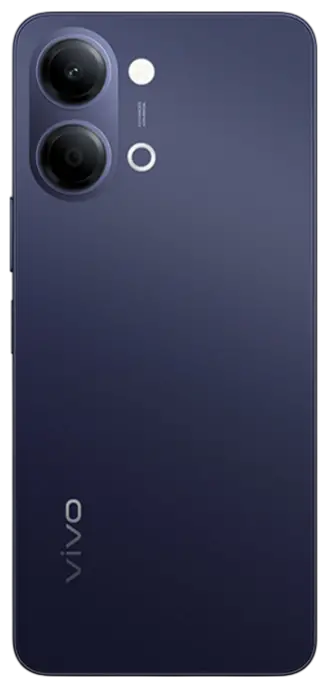 Vivo Y05 4G Black Back Side Image.