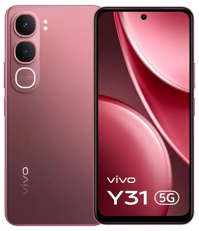 Vivo Y31 5G Rose Red Official.
