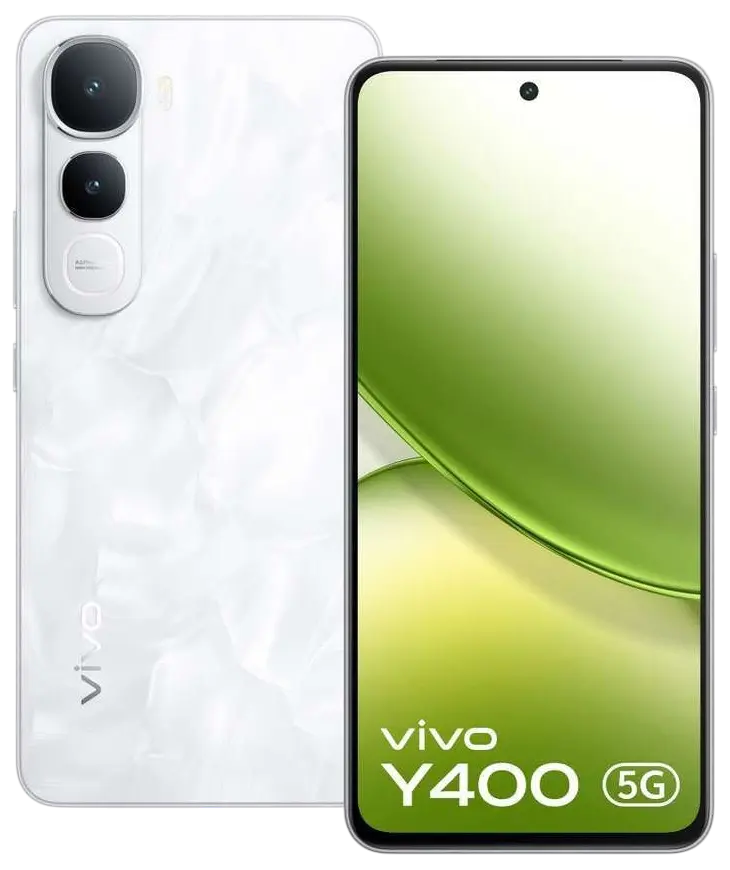 Vivo Y400 5G Glam White Official.
