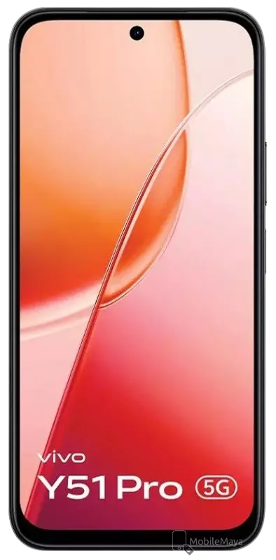 Vivo Y51 Pro 5G Festive Red Front Side Image